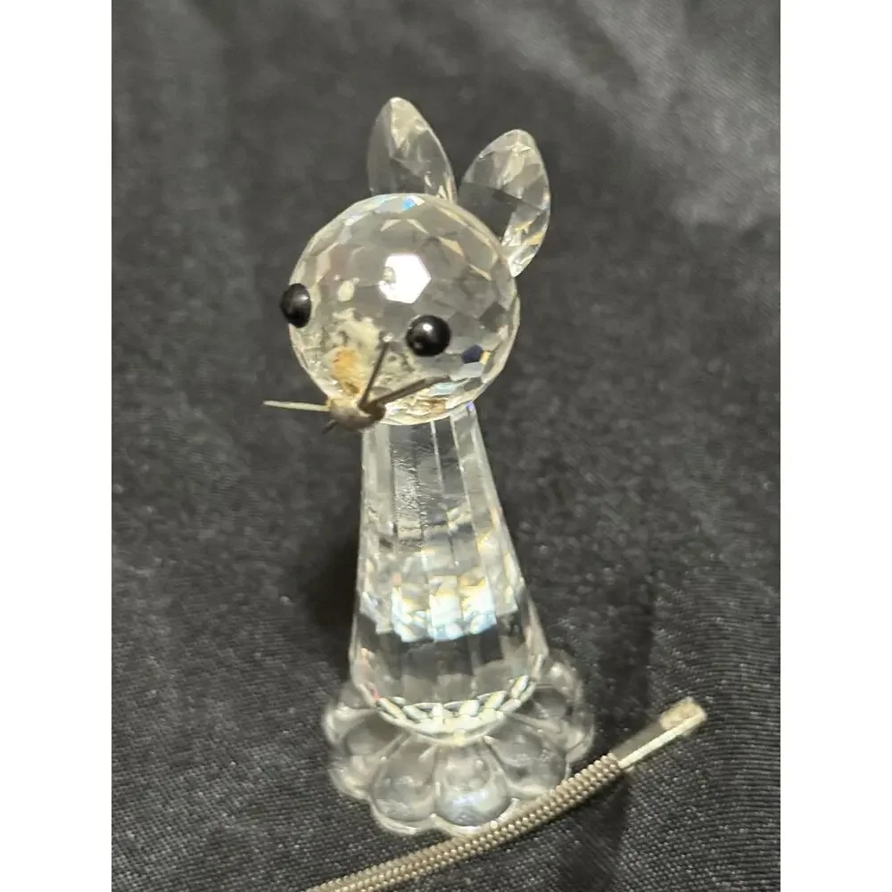 Retired Swarovski Crystal Cat Figurine (product number 183274) READ